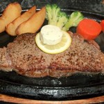 花もよう - ステーキ部分の拡大