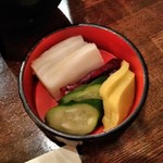 新宿 うなぎ菊川 - [料理] お新香 アップ♪ｗ