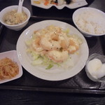 中国料理 王記 - エビのマヨネーズ980円（ランチ）