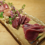 焼鳥 みずき - 鶏刺身盛合せ