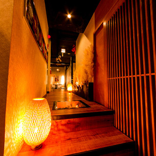 A thoughtful space based on Japanese style... Spend a relaxing moment◎