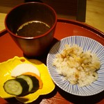 肉屋 雪月花 NAGOYA - 浜名湖の新海苔のお味噌汁