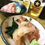 マグロー - 中トロとえび