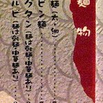 焼肉　大門 - 麺物のメニュー