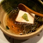 花邑 - １．胡麻豆腐とじゅんさいジュレ