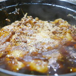 銀座 盡 - 牛のコンソメを作ってる鍋