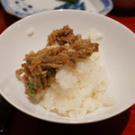 銀座 しのはら - ごはんに牛時雨