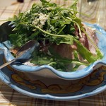 ピッツェリア ブラチェリア チェザリ - 生ハムのグリーンサラダ