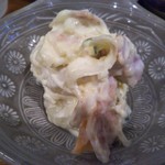 やき鳥三太郎 - お通しのポテトサラダ(2017年5月5日撮影)