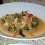 リストランテ翔21 - エビと季節野菜のスパ