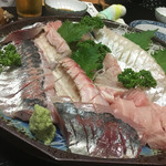 天一 - 圧巻の刺し盛り