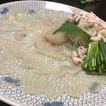 天一 - 飴色の河豚  これが夏河豚じゃあ一番なのよ