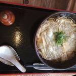 手打そば　稜庵 - 湯葉そば￥１，１３４。