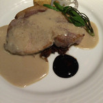マッシュルーム - 鹿児島産純正黒豚ロースのポワレ エノキソース