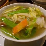 京鼎樓 - ＜2011年2月＞素菜湯麺（野菜タンメン）（小碗）650円