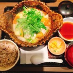 Ootoya - 四元豚とたっぷり野菜の蒸し鍋定食♪