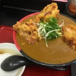 極楽うどん TKU - 鶏天カレーうどん（￥954）