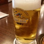 東京湯河原温泉 万葉の湯 - 風呂上がりの生ビール♥。