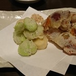 中国食酒坊 まつもと - ほたるいかと空豆のフリット