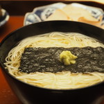 木山 - 煮麺　海苔・本山葵・鰹節のせ