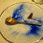 リストランテ サクラ - グレープフルーツ、シマエビ、マカデミアナッツのジェラート