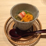 すし宮川  - じゅんさい　車エビ　ウニ