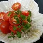 蕎麦 やすたけ - フルーツトマト