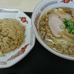 ラーメン康 - 半チャンセット