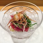 新ばし 星野 - 勝浦のカツオ、サラダ仕立て