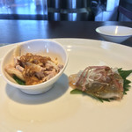 クロモリ - 伊達鶏の棒々鶏
      真鯛の椒麻ソース