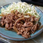 玉蘭 - 豚スタミナ焼きの単品。