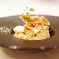 ラ ヴィオレッタ - メイプルとキャラメルゼした胡桃のパルフェ無花果添え