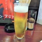 酒肴商店 アジト - 乾杯のビール