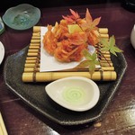 酒肴商店 アジト - 桜えびのかき揚げ