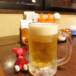 かつ満 - 生ビール　594円