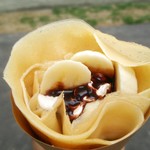 しろくまのクレープ - 1番 バナナチョコホイップ350円