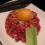 黒牛 - 当時のユッケ