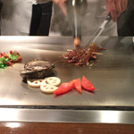 神戸プレジール - 目の前で焼いていたのは他のお客さんのものでした。（＾＿＾；）