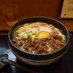 うどん館 藤丸 - 肉玉うどん　大盛　７２０円