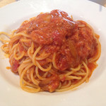 カプリチョーザ - トマトとニンニクのスパゲッティ（税込1026円）
