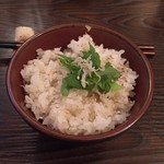 Yadokari - 〆にはじゃこ飯。ごはんの量は少なめでお願いしました。