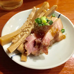 麺処ほん田 - ビールのお通し