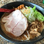 麺処 蓮海 - まぐろ豚骨ピリカラ味噌ラーメン＠820円