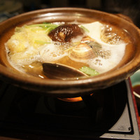 なにわ食彩　しずく - 
                今月の小鍋　蛤と白魚のお鍋