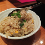 炭火焼肉 四谷山星 - ガーリックライス