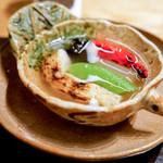 虎白 - のどグロと万願寺唐辛子