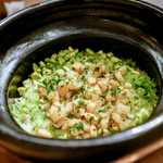 虎白 - そら豆と帆立のご飯
