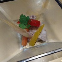 鉄板ダイニング 藤彩 - パプリカと豚肉のパテ