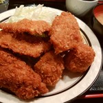 西麻布 三河屋 - ミックスフライ定食　税込１０００円
