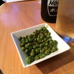 プチガーデン下北沢 - これ旨い！！麻辣青豆¥300（ ’17.05）